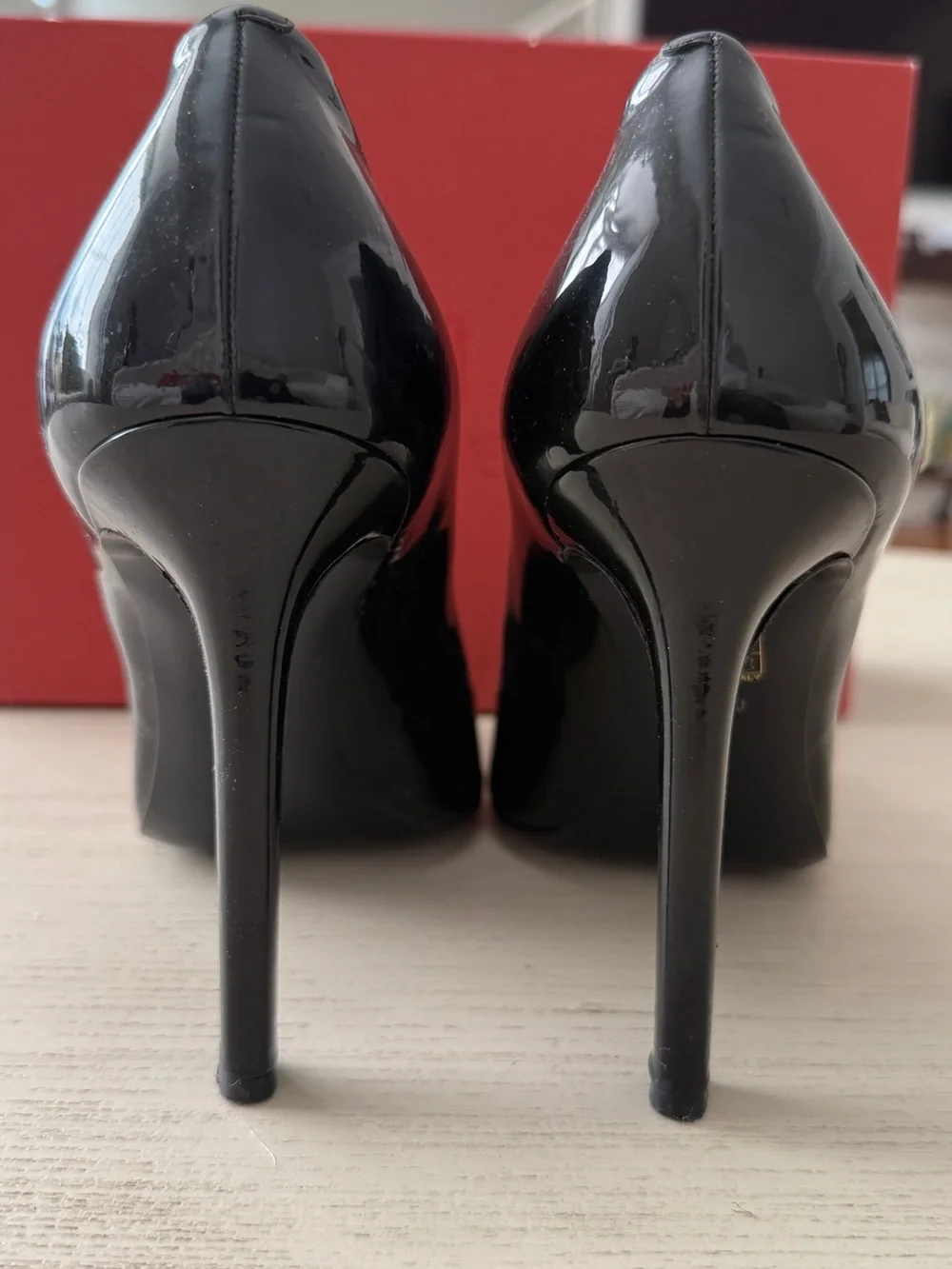 Tamara Mellon Black Patent Leather Pointed Stiletto Pumps